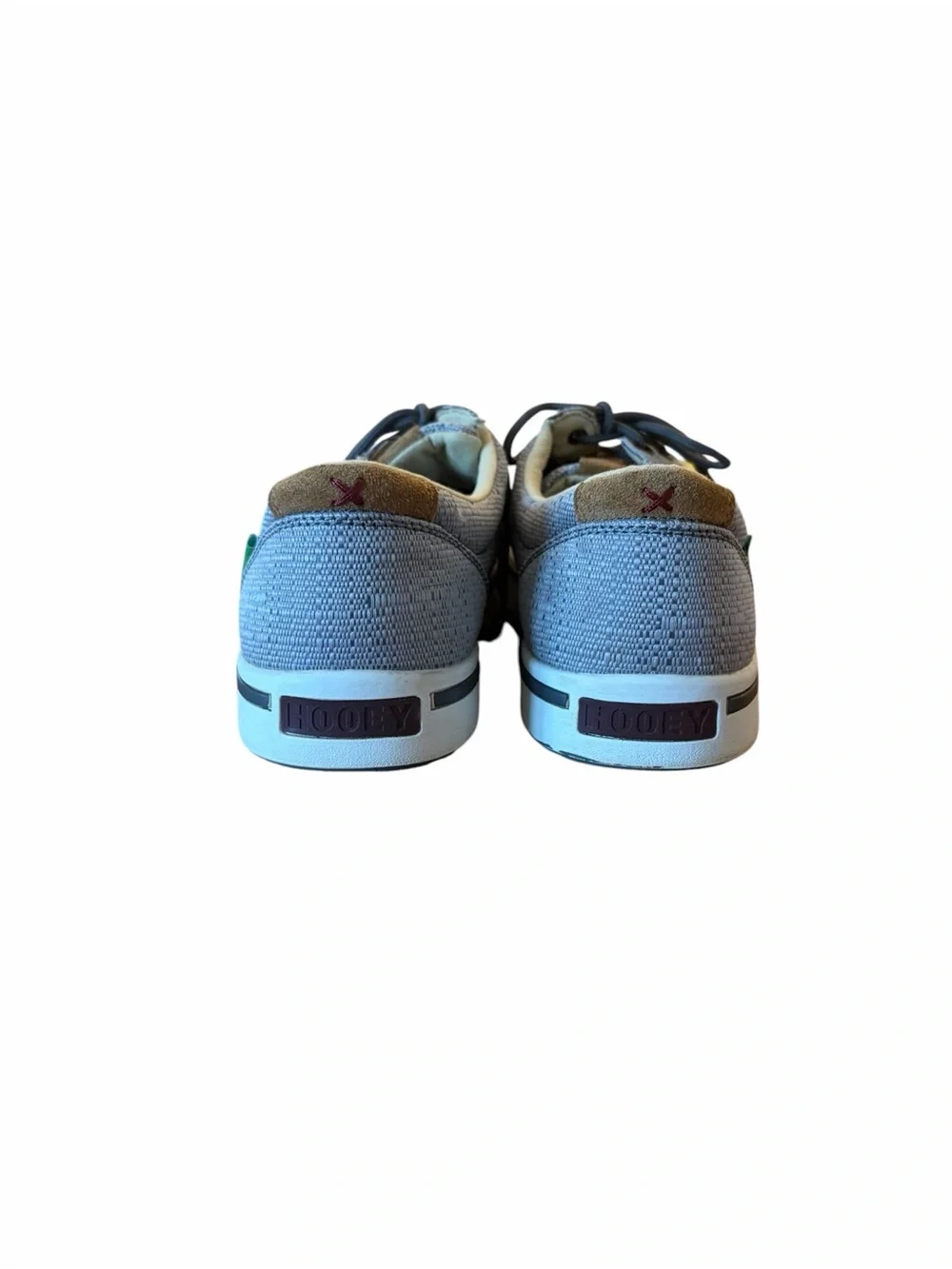 Twisted X Men's Hooey Loper Casual Boat Shoe Lace-Up in Gray. NWOB Size 10